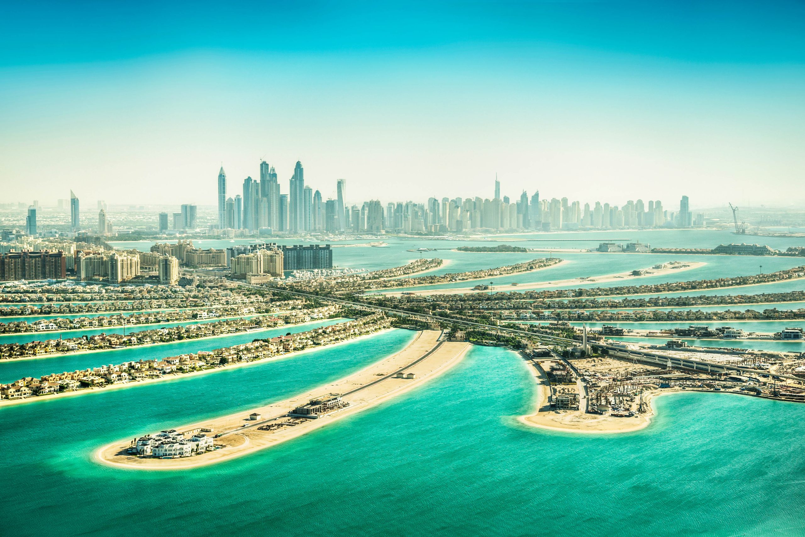 The Palm Jumeirah in Dubai, Dubai, United Arab Emirates